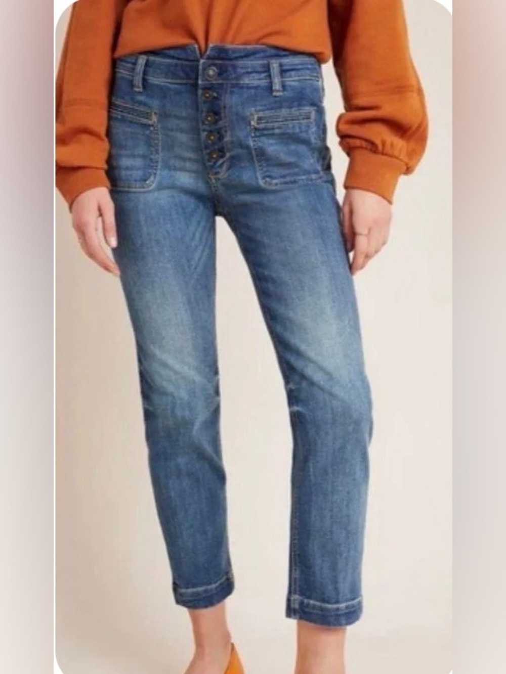 Anthropologie Pilcro & The Letterpress High Rise Slim Jeans Size 29
